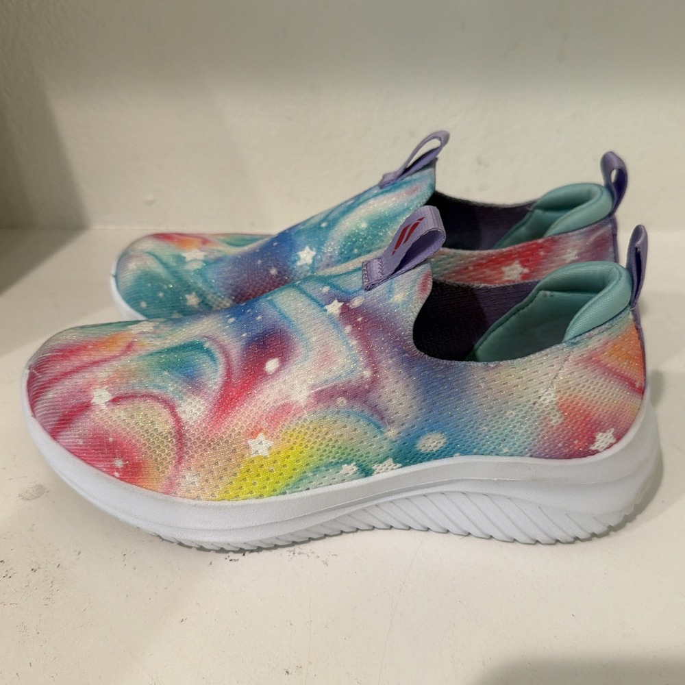 Skechers Kids' Ultra Flex Slip On Sneaker Little girl's size 2 School Causal